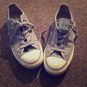 Converse gray and white
